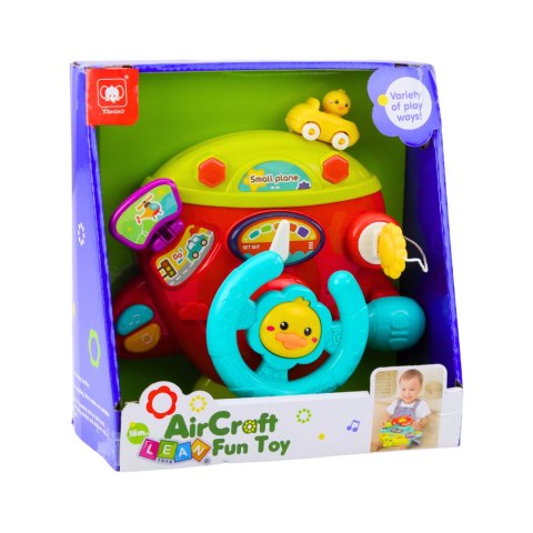 LEAN Toys Interaktywny Samolot Tablica Kokpit Wielofukncyjna Mały Pilot Dźwięki LEAN Toys Interaktywny Samolot Tablica Kokpit Wielofukncyjna Mały Pilot Dźwięki