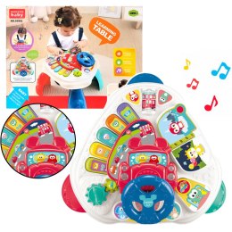 LEAN Toys Interaktywny Stolik Edukacyjny Z Kierownicą Trójkątny Kolorowy
