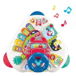 LEAN Toys Interaktywny Stolik Edukacyjny Z Kierownicą Trójkątny Kolorowy