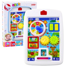 LEAN Toys Interaktywny Tablet Edukacyjny Dla Malucha Światła Dźwięki