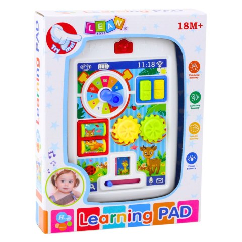 LEAN Toys Interaktywny Tablet Edukacyjny Dla Malucha Światła Dźwięki LEAN Toys Interaktywny Tablet Edukacyjny Dla Malucha Światła Dźwięki