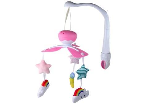 LEAN Toys Karuzela Do Łóżeczka Klips Uniwersalny Pluszowe Zawieszki Różowa LEAN Toys Karuzela Do Łóżeczka Klips Uniwersalny Pluszowe Zawieszki Różowa