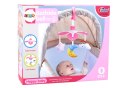 LEAN Toys Karuzela Do Łóżeczka Na Baterie Klips Uniwersalny Pluszowe Zawieszki Różowa