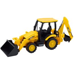 LEAN Toys Koparka Budowlana Z Napędem Ruchome Dwie Łyżki Żółta