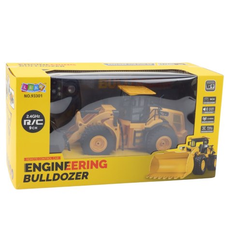 LEAN Toys Koparka Buldożer Zdalnie Sterowany RC 2.4G 6CH Żółty LEAN Toys Koparka Buldożer Zdalnie Sterowany RC 2.4G 6CH Żółty