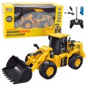 LEAN Toys Koparka Buldożer Zdalnie Sterowany RC 2.4G 9CH Żółty