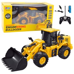 LEAN Toys Koparka Buldożer Zdalnie Sterowany RC 2.4G 9CH Żółty