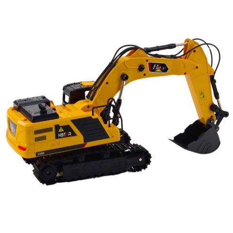 LEAN Toys Koparka Gąsienicowa Zdalnie Sterowana RC Dźwięki 6CH 27MHz LEAN Toys Koparka Gąsienicowa Zdalnie Sterowana RC Dźwięki 6CH 27MHz