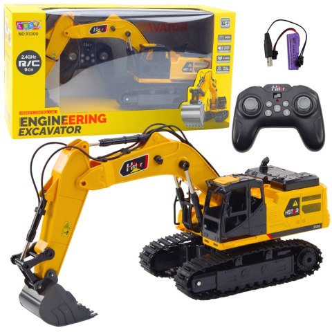 LEAN Toys Koparka Gąsienicowa Zdalnie Sterowana RC Dźwięki 9CH 2.4G LEAN Toys Koparka Gąsienicowa Zdalnie Sterowana RC Dźwięki 9CH 2.4G