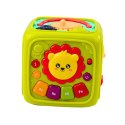 LEAN Toys Kostka Edukacyjna Interaktywna Dla Malucha Lew Zielona