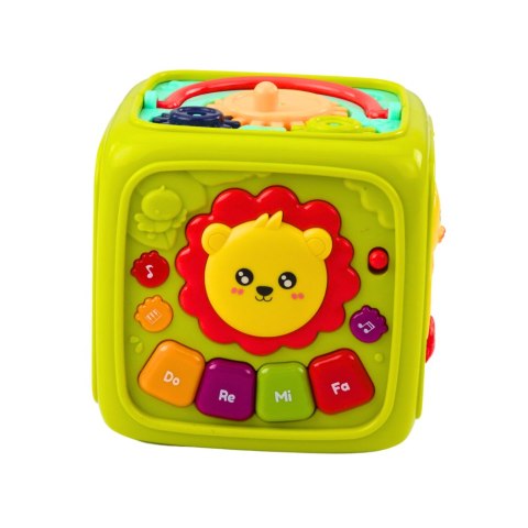 LEAN Toys Kostka Edukacyjna Interaktywna Dla Malucha Lew Zielona LEAN Toys Kostka Edukacyjna Interaktywna Dla Malucha Lew Zielona