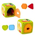 LEAN Toys Kostka Edukacyjna Interaktywna Dla Malucha Lew Zielona