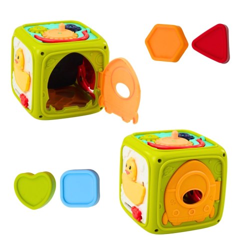 LEAN Toys Kostka Edukacyjna Interaktywna Dla Malucha Lew Zielona LEAN Toys Kostka Edukacyjna Interaktywna Dla Malucha Lew Zielona