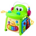 LEAN Toys Kostka Edukacyjna Interaktywna Sorter Pianinko Sensoryczny Krokodyl