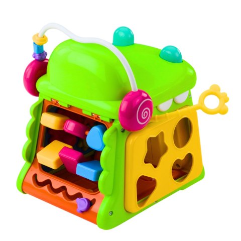 LEAN Toys Kostka Edukacyjna Interaktywna Sorter Pianinko Sensoryczny Krokodyl LEAN Toys Kostka Edukacyjna Interaktywna Sorter Pianinko Sensoryczny Krokodyl