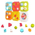 LEAN Toys Kostka Edukacyjna Sorter Cyferki Wzory Zegar Kolorowa