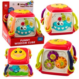 LEAN Toys Kostka Interaktywna Edukacyjna Dla Malucha Kaczuszka Kolorowa