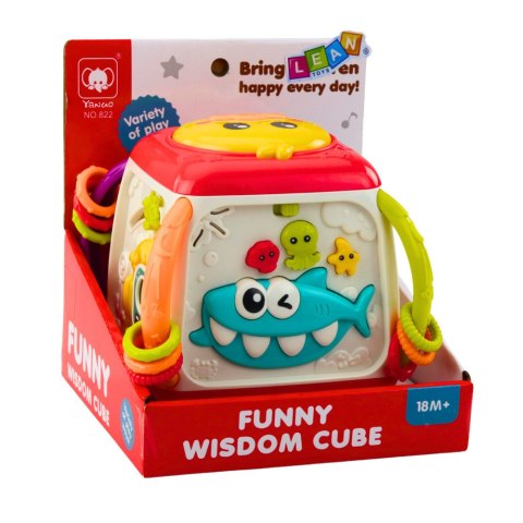 LEAN Toys Kostka Interaktywna Edukacyjna Dla Malucha Kaczuszka Kolorowa LEAN Toys Kostka Interaktywna Edukacyjna Dla Malucha Kaczuszka Kolorowa