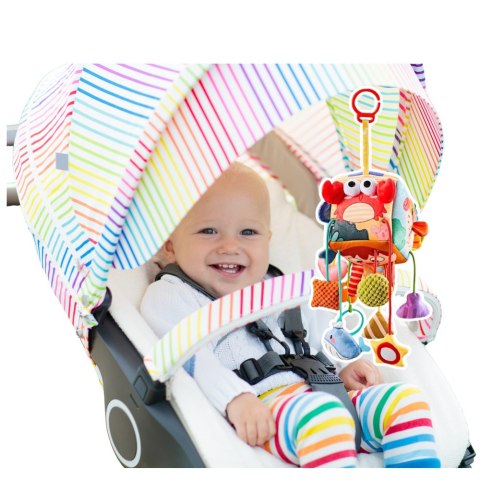 LEAN Toys Kostka Sensoryczna Zawieszka Do Łóżeczka Zwierzęta Morskie LEAN Toys Kostka Sensoryczna Zawieszka Do Łóżeczka Zwierzęta Morskie