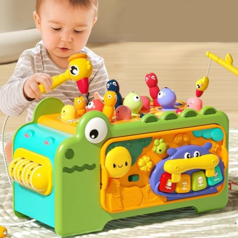 LEAN Toys Krokodyl Interaktywny Kostka Edukacyjna Wielofunkcyjna Dźwięki LEAN Toys Krokodyl Interaktywny Kostka Edukacyjna Wielofunkcyjna Dźwięki