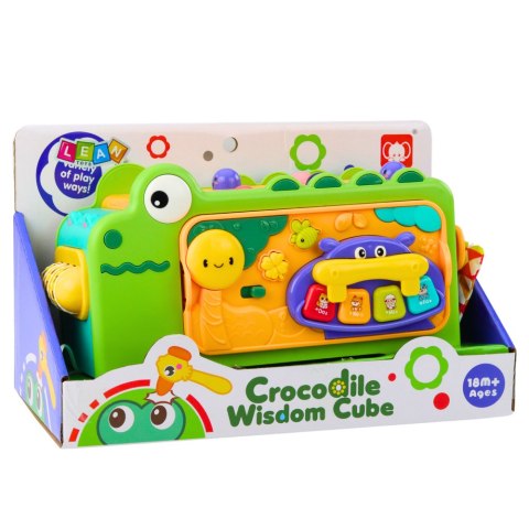 LEAN Toys Krokodyl Interaktywny Kostka Edukacyjna Wielofunkcyjna Dźwięki LEAN Toys Krokodyl Interaktywny Kostka Edukacyjna Wielofunkcyjna Dźwięki