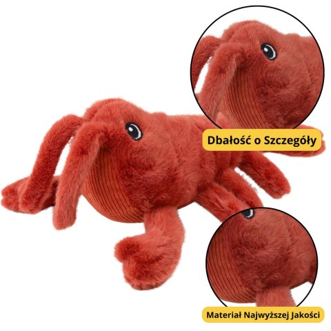 LEAN Toys Maskotka Pluszowa Homar Przytulanka Czerwona 30cm LEAN Toys Maskotka Pluszowa Homar Przytulanka Czerwona 30cm