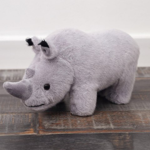 LEAN Toys Maskotka Pluszowa Nosorożec Pluszak Przytulanka Szary 30cm LEAN Toys Maskotka Pluszowa Nosorożec Pluszak Przytulanka Szary 30cm