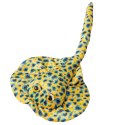 LEAN Toys Maskotka Pluszowa Płaszczka Przytulanka Żółta W Kropki 50cm