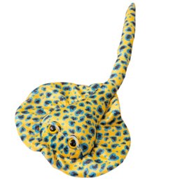 LEAN Toys Maskotka Pluszowa Płaszczka Przytulanka Żółta W Kropki 50cm
