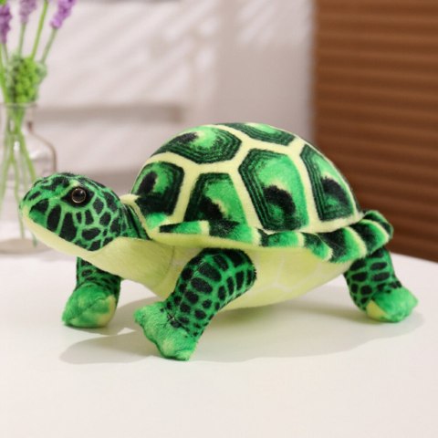 LEAN Toys Maskotka Pluszowa Żółw Przytulanka Pluszak Zielony 25cm LEAN Toys Maskotka Pluszowa Żółw Przytulanka Pluszak Zielony 25cm