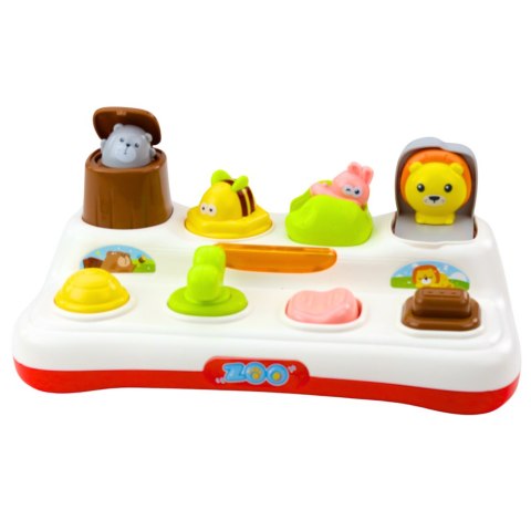 LEAN Toys Zabawka Edukacyjna Interaktywna Pop-Up Zwierzątka Światła LEAN Toys Zabawka Edukacyjna Interaktywna Pop-Up Zwierzątka Światła