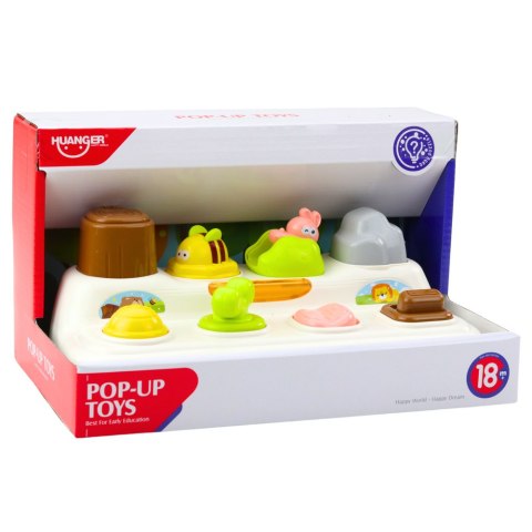 LEAN Toys Zabawka Edukacyjna Interaktywna Pop-Up Zwierzątka Światła LEAN Toys Zabawka Edukacyjna Interaktywna Pop-Up Zwierzątka Światła