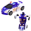 LEAN TOYS Auto Robot 2w1 Samochód Sportowy Policyjny Napęd Mix