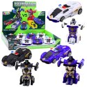 LEAN TOYS Auto Robot 2w1 Sportowy Samochód Policyjny Napęd Mix