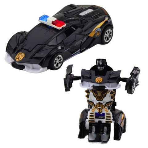 LEAN TOYS Auto Robot 2w1 Sportowy Samochód Policyjny Napęd Mix LEAN TOYS Auto Robot 2w1 Sportowy Samochód Policyjny Napęd Mix