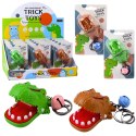 LEAN TOYS Gra Zręcznościowa Dentysta Dinozaur Brelok Zawieszka 2w1
