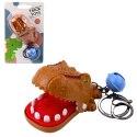LEAN TOYS Gra Zręcznościowa Dentysta Dinozaur Brelok Zawieszka 2w1
