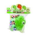 LEAN TOYS Gra Zręcznościowa Strzał Do Celu Pistolet Kulki Na Rzep Dinozaur