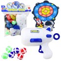LEAN TOYS Gra Zręcznościowa Strzał Do Celu Pistolet Kulki Na Rzep Kosmos
