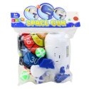 LEAN TOYS Gra Zręcznościowa Strzał Do Celu Pistolet Kulki Na Rzep Kosmos