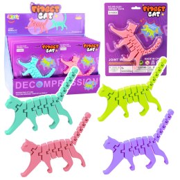 LEAN TOYS Kot Puzzle Fidget 3D Układanka Elastyczny Do Wyginania Mix