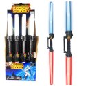 LEAN TOYS Miecz Dwustronny Kosmiczny Na Baterie Światła Dźwięki 122cm