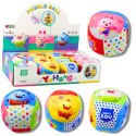 LEAN TOYS Miękka Piłka Z Grzechotką Dla Malucha Kolorowa 9cm
