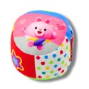 LEAN TOYS Miękka Piłka Z Grzechotką Dla Malucha Kolorowa 9cm