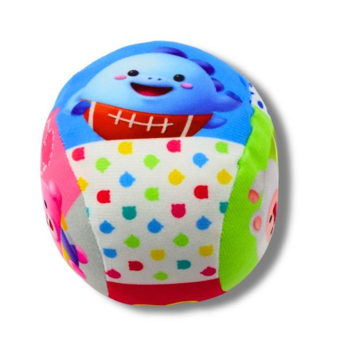 LEAN TOYS Miękka Piłka Z Grzechotką Dla Malucha Kolorowa 9cm LEAN TOYS Miękka Piłka Z Grzechotką Dla Malucha Kolorowa 9cm