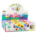 LEAN TOYS Miękka Piłka Z Grzechotką Dla Malucha Kolorowa 9cm