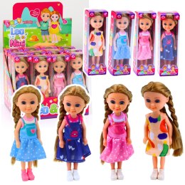 LEAN TOYS Mini Laleczka Z Długimi Włosami W Sukience 15cm Mix