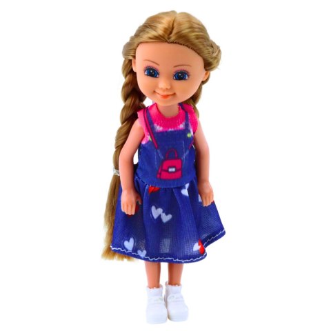 LEAN TOYS Mini Laleczka Z Długimi Włosami W Sukience 15cm Mix LEAN TOYS Mini Laleczka Z Długimi Włosami W Sukience 15cm Mix