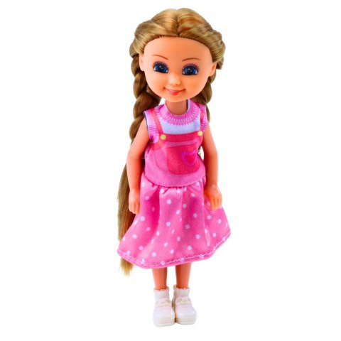 LEAN TOYS Mini Laleczka Z Długimi Włosami W Sukience 15cm Mix LEAN TOYS Mini Laleczka Z Długimi Włosami W Sukience 15cm Mix
