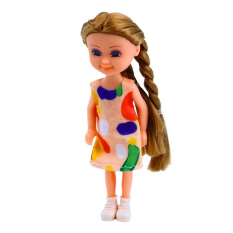 LEAN TOYS Mini Laleczka Z Długimi Włosami W Sukience 15cm Mix LEAN TOYS Mini Laleczka Z Długimi Włosami W Sukience 15cm Mix